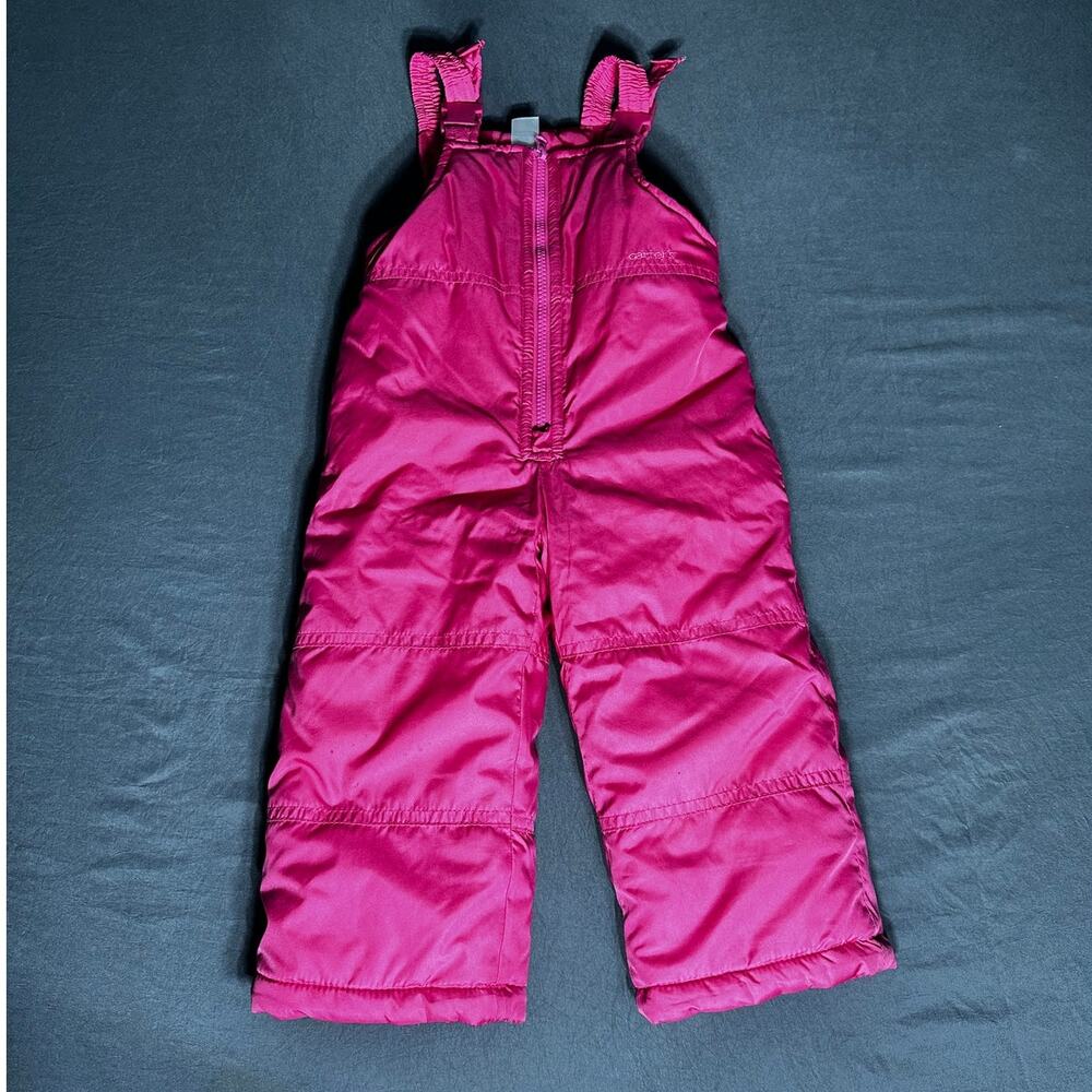 Carters Girls Pink Snow Bib Outdoor Winter Size 2T